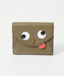 ANYA HINDMARCH Mini Trifold Zany in Shiny Capra with Circus アニヤハインドマーチ ザニ― ミニ トリフォード レザー 三つ折り財布