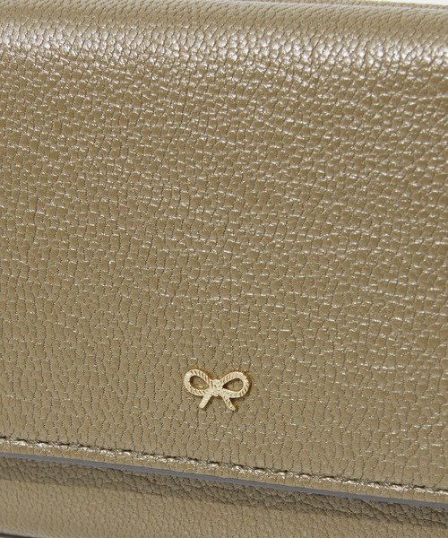 ANYA HINDMARCH（アニヤハインドマーチ）の「ANYA HINDMARCH Mini Trifold Zany in Shiny Capra with Circus アニヤハインドマーチ ザニ― ミニ トリフォード  レザー 三つ折り財布（財布・レディース・グリーン・FREE）」の7枚目の写真