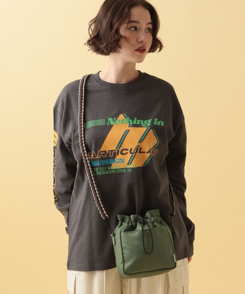 PBLIM(ページボーイリム)の「PBLIM/2WAYキンチャクショルダー(ショルダーバッグ・レディース・ブラック/カーキ/オレンジ・FREE)」の6枚目の写真