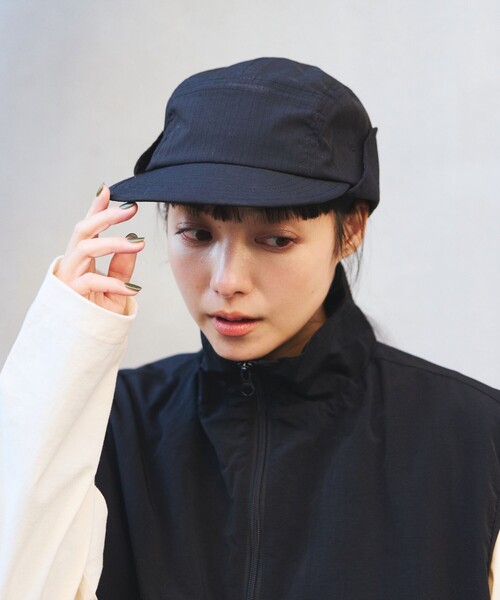SUBLIME(サブライム)の「SUBLIME × FREAK'S STORE/サブライム × フリークスストア 別注 SAFARI JET CAP / サファリ ジェットキャップ(キャップ・レディース・ブルー/ベージュ/ブラック・ONE SIZE)」の2枚目の写真