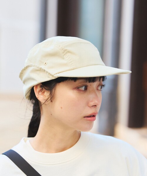 SUBLIME(サブライム)の「SUBLIME × FREAK'S STORE/サブライム × フリークスストア 別注 SAFARI JET CAP / サファリ ジェットキャップ(キャップ・レディース・ブルー/ベージュ/ブラック・ONE SIZE)」の20枚目の写真
