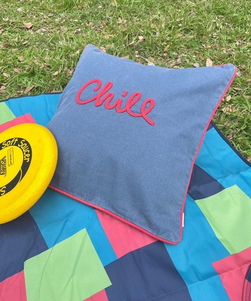 BAYFLOW（ベイフロー）の「BFコードエンブロイダリークッションカバー（クッション/クッションカバー・レディース・サックスブルー/ネイビー/ダークブルー・0）」の2枚目の写真