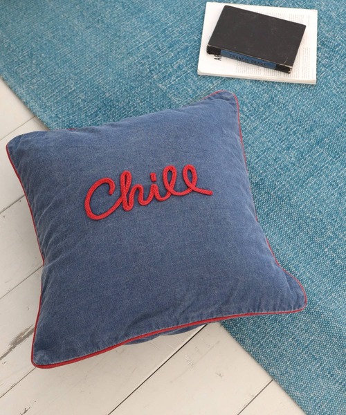 BAYFLOW（ベイフロー）の「BFコードエンブロイダリークッションカバー（クッション/クッションカバー・レディース・サックスブルー/ネイビー/ダークブルー・0）」の16枚目の写真