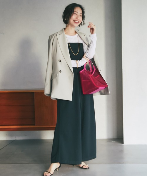 La boutique BonBon(ラブティックボンボン)の「シアークルーカットソー(Tシャツ/カットソー・レディース・ホワイト/ブラック/グレイッシュベージュ・FREE)」の19枚目の写真