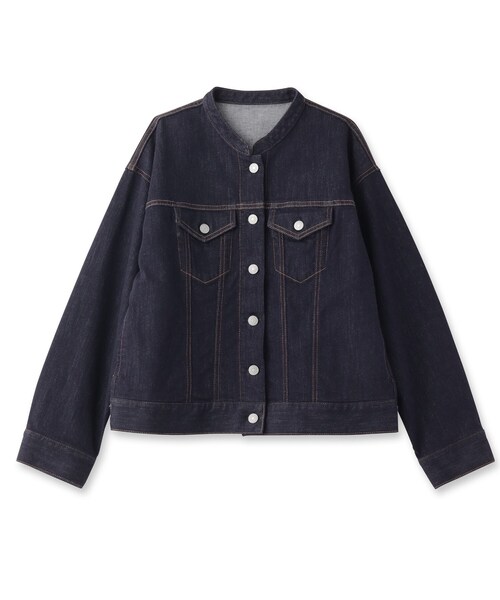 ◆【洗える】キレイめデニムジャケット