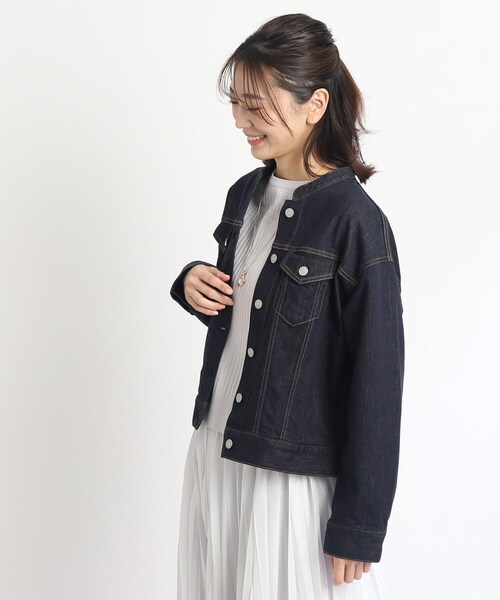 Reflect（リフレクト）の「◇【洗える】キレイめデニムジャケット
