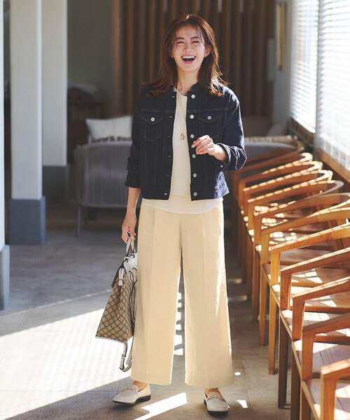 Reflect（リフレクト）の「◇【洗える】キレイめデニムジャケット