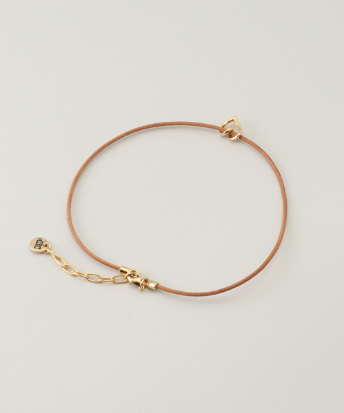 CXC（シーエックスシー）の「【CXC】レザーチョーカー（ネックレス・レディース・ゴールド・FREE）」の2枚目の写真