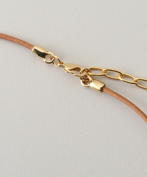 CXC（シーエックスシー）の「【CXC】レザーチョーカー（ネックレス・レディース・ゴールド・FREE）」の3枚目の写真