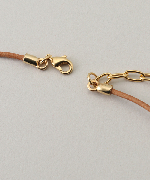 CXC（シーエックスシー）の「【CXC】レザーチョーカー（ネックレス・レディース・ゴールド・FREE）」の4枚目の写真