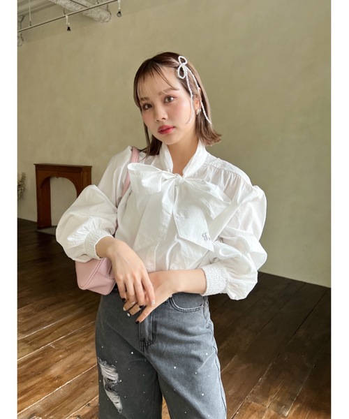 JUMELLE（ジュメロ）の「【結婚式/オケージョン】pearl ribbon pin（ヘアピン・レディース・ホワイト・FREE）」の8枚目の写真