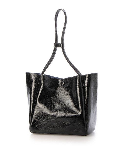 cache cache（カシュ カシュ）の「カシュカシュ cachecache / クラッシュメタリックワンハンドルミニトート（トートバッグ・レディース・ブラック/シルバー/シルバー系その他・FREE）」の4枚目の写真