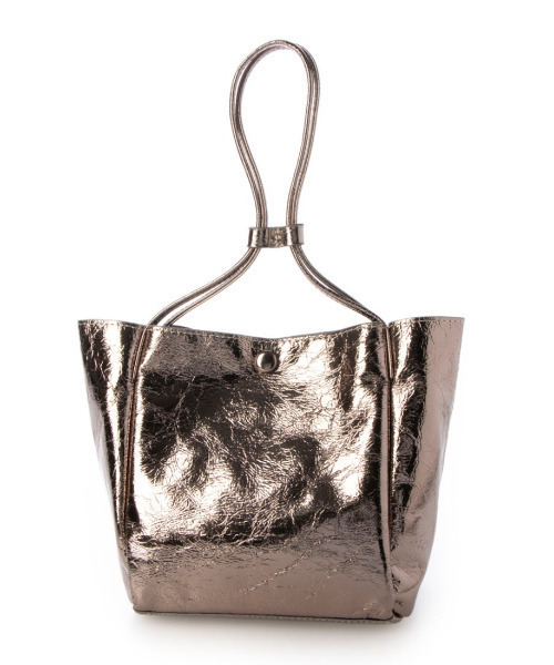 cache cache（カシュ カシュ）の「カシュカシュ cachecache / クラッシュメタリックワンハンドルミニトート（トートバッグ・レディース・ブラック/シルバー/シルバー系その他・FREE）」の13枚目の写真