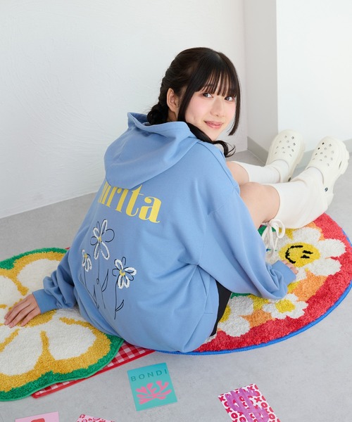 Palm Angels フラワープリント パーカー Mサイズ shrita（シュリータ）の「フラワープリントパーカー【低身長さん