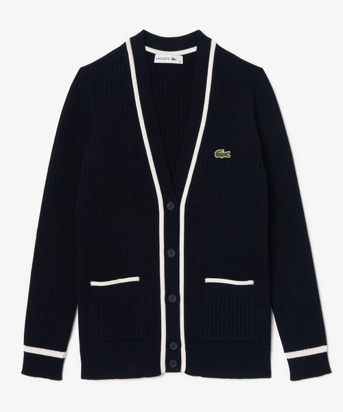 LACOSTE（ラコステ）の「3Dニットカーディガン（カーディガン/ボレロ・レディース・グリーン/ブルー系その他・36/34/38/40）」の2枚目の写真