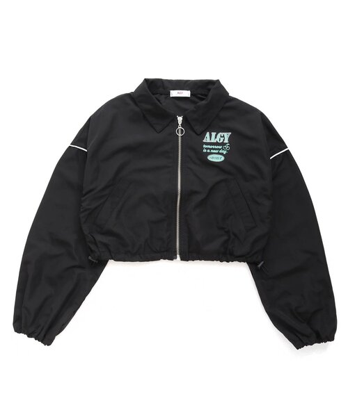 algy（アルジー）の「シャカシャカタンタケブルゾン（ブルゾン・キッズ・ブラック/オフホワイト・X-SMALL/MEDIUM/SMALL/XX-SMALL）」の2枚目の写真