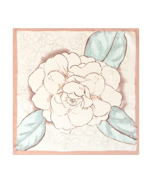 Julia Boutique（ジュリアブティック）の「70×70cmサイズ・ヴィンテージ風サテン生地スカーフ/100017（バンダナ/スカーフ・レディース・C/D/E/F/S/T/A/H/J/O/Q/K/L/M/N/B/G/I/P/R・ONE）」の4枚目の写真