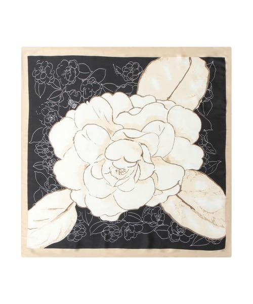 Julia Boutique（ジュリアブティック）の「70×70cmサイズ・ヴィンテージ風サテン生地スカーフ/100017（バンダナ/スカーフ・レディース・C/D/E/F/S/T/A/H/J/O/Q/K/L/M/N/B/G/I/P/R・ONE）」の5枚目の写真