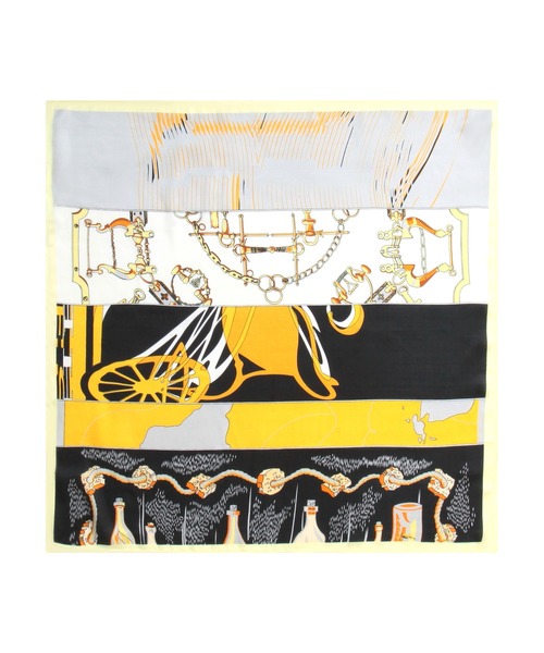 Julia Boutique（ジュリアブティック）の「70×70cmサイズ・ヴィンテージ風サテン生地スカーフ/100017（バンダナ/スカーフ・レディース・C/D/E/F/S/T/A/H/J/O/Q/K/L/M/N/B/G/I/P/R・ONE）」の9枚目の写真