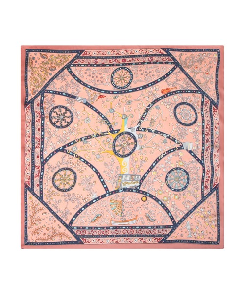 Julia Boutique（ジュリアブティック）の「70×70cmサイズ・ヴィンテージ風サテン生地スカーフ/100017（バンダナ/スカーフ・レディース・C/D/E/F/S/T/A/H/J/O/Q/K/L/M/N/B/G/I/P/R・ONE）」の12枚目の写真