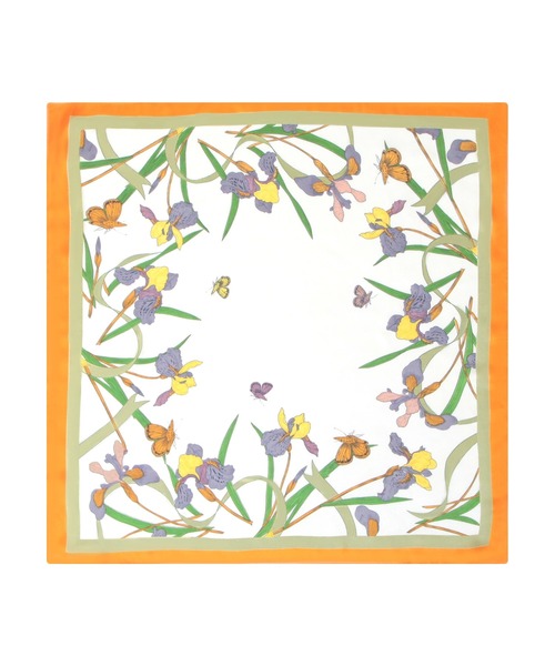 Julia Boutique（ジュリアブティック）の「70×70cmサイズ・ヴィンテージ風サテン生地スカーフ/100017（バンダナ/スカーフ・レディース・C/D/E/F/S/T/A/H/J/O/Q/K/L/M/N/B/G/I/P/R・ONE）」の19枚目の写真