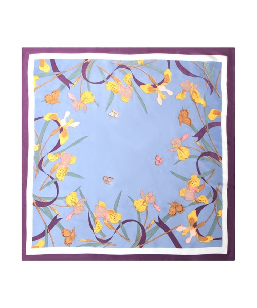 Julia Boutique（ジュリアブティック）の「70×70cmサイズ・ヴィンテージ風サテン生地スカーフ/100017（バンダナ/スカーフ・レディース・C/D/E/F/S/T/A/H/J/O/Q/K/L/M/N/B/G/I/P/R・ONE）」の20枚目の写真