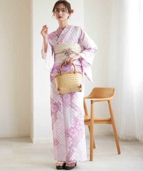 utatane（ウタタネ）の「有松絞り浴衣3点セット utatane うす