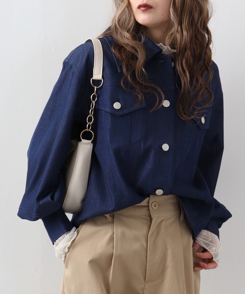 【セール】Abanicos ライトデニム ペザントスリーブジャケット（デニムジャケット）｜FUNALIVE（ファンアライブ）