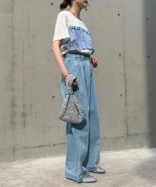 willow pants タックデニム サイズ0 CIAOPANIC TYPY（チャオパニックティピー）の「【willow】箔