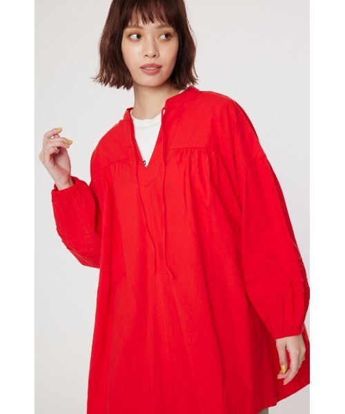 RODEO CROWNS WIDE BOWL（ロデオクラウンズワイドボウル）の「ボリュームスリーブカフタンチュニック（チュニック・レディース・オフホワイト/レッド/ブラック・FREE）」の8枚目の写真