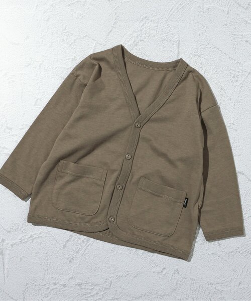 BREEZE(ブリーズ)の「UVカットカーディガン(カーディガン/ボレロ・キッズ・ベージュ/ライム/ターコイズブルー/アイボリー/ブラック・90/120/130/140/110/100/80)」の3枚目の写真