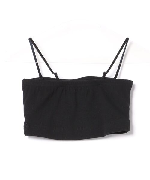 Heather（ヘザー）の「ショートカップ付きリブキャミ　113120（キャミソール・レディース・オフホワイト/ブラック・S/M）」の12枚目の写真