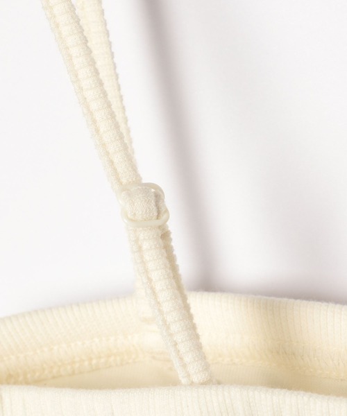 Heather（ヘザー）の「ショートカップ付きリブキャミ　113120（キャミソール・レディース・オフホワイト/ブラック・S/M）」の18枚目の写真