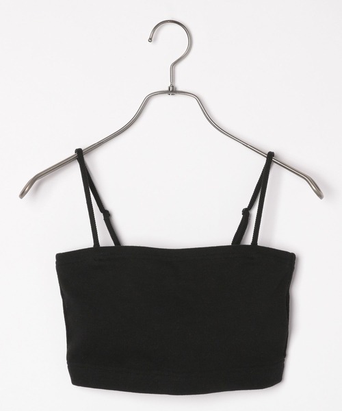 Heather（ヘザー）の「ショートカップ付きリブキャミ　113120（キャミソール・レディース・オフホワイト/ブラック・S/M）」の13枚目の写真