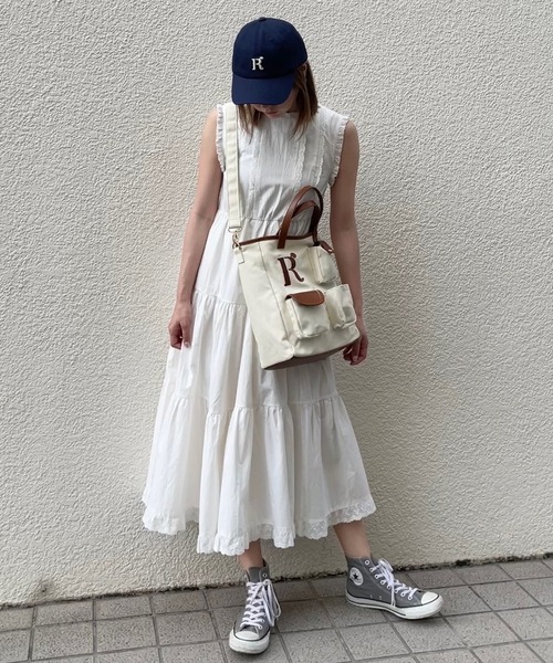 RUBY AND YOU（ルビーアンドユー）の「キャンバスポケットバッグ（トートバッグ・レディース・アイボリー/ベージュ・FREE）」の8枚目の写真