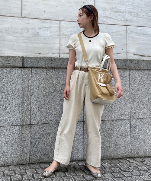 RUBY AND YOU（ルビーアンドユー）の「キャンバスポケットバッグ（トートバッグ・レディース・アイボリー/ベージュ・FREE）」の11枚目の写真