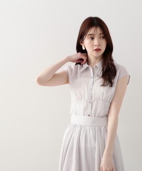 PROPORTION BODY DRESSING（プロポーションボディドレッシング）の「シアーストライプブラウス / 1214110418（シャツ/ブラウス・レディース・ブラウン/ブルー系その他・SMALL/MEDIUM）」の15枚目の写真