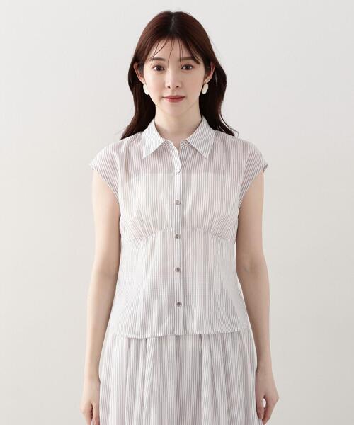 PROPORTION BODY DRESSING（プロポーションボディドレッシング）の「シアーストライプブラウス / 1214110418（シャツ/ブラウス・レディース・ブラウン/ブルー系その他・SMALL/MEDIUM）」の19枚目の写真