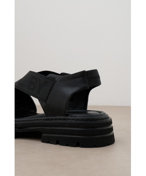AZUL by moussy(アズールバイマウジー)の「ジャガードロゴテープサンダル(サンダル・メンズ・ブラック・LARGE/MEDIUM)」の10枚目の写真