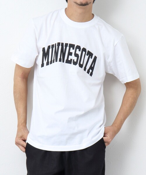 GOOD ROCK SPEED（グッドロックスピード）の「【Good Rock Speed/グッドロックスピード】別注MINNESOTA /ミネソタ Tシャツ（Tシャツ/カットソー・メンズ・ベビーピンク/ホワイト/ブラック・M/L/S）」の4枚目の写真