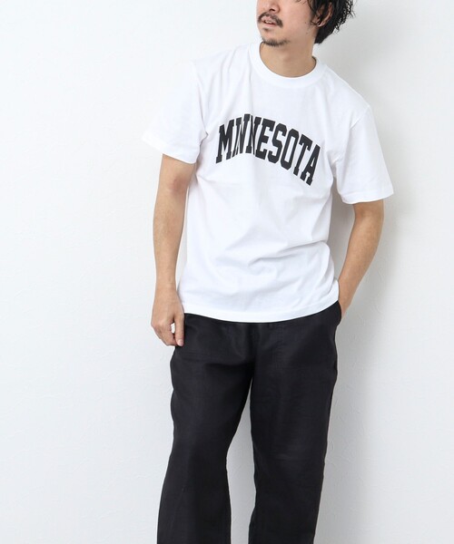 GOOD ROCK SPEED（グッドロックスピード）の「【Good Rock Speed/グッドロックスピード】別注MINNESOTA /ミネソタ Tシャツ（Tシャツ/カットソー・メンズ・ベビーピンク/ホワイト/ブラック・M/L/S）」の6枚目の写真