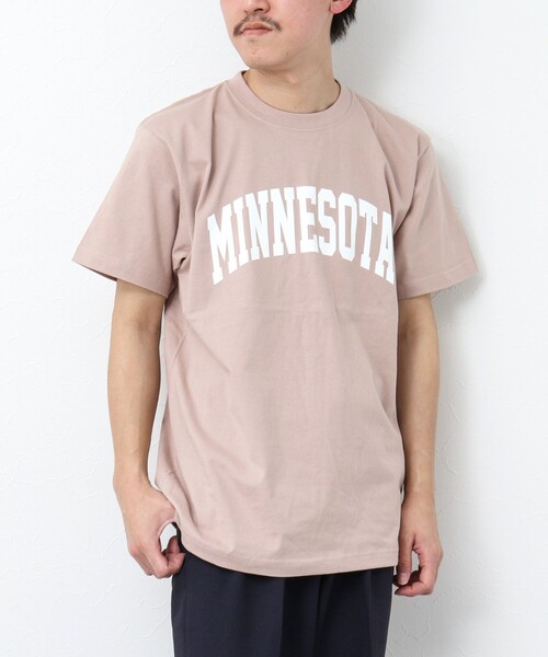 GOOD ROCK SPEED（グッドロックスピード）の「【Good Rock Speed/グッドロックスピード】別注MINNESOTA /ミネソタ Tシャツ（Tシャツ/カットソー・メンズ・ベビーピンク/ホワイト/ブラック・M/L/S）」の14枚目の写真