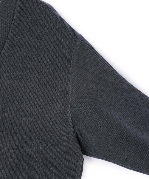 le cercle ADAM ET ROPE'（ルセルクルアダムエロペ）の「【mens】ストレッチカルゼカーディガン（カーディガン/ボレロ・メンズ・カーキ/グレー/ブラック・L/M）」の6枚目の写真