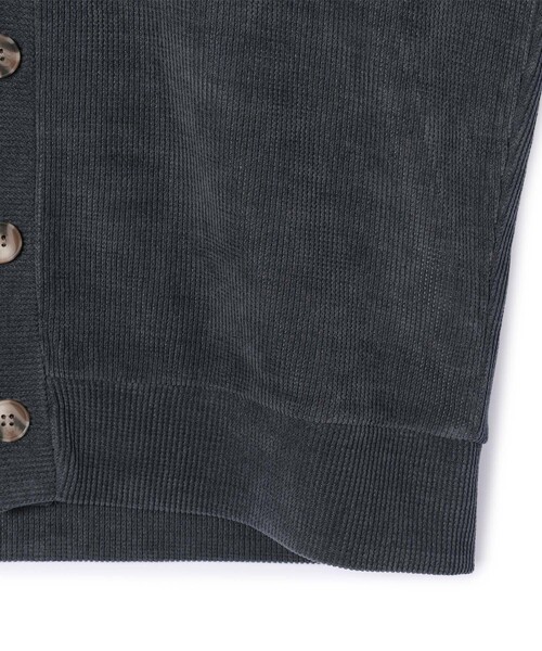 le cercle ADAM ET ROPE'（ルセルクルアダムエロペ）の「【mens】ストレッチカルゼカーディガン（カーディガン/ボレロ・メンズ・カーキ/グレー/ブラック・L/M）」の8枚目の写真
