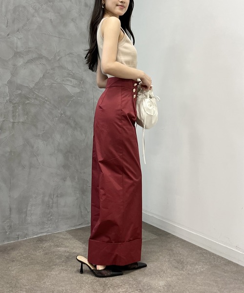 EIMY ISTOIRE(エイミーイストワール)の「クロップタンクトップ(タンクトップ・レディース・ホワイト/ブラック×ホワイト/ベージュ/ブラック・FREE)」の17枚目の写真