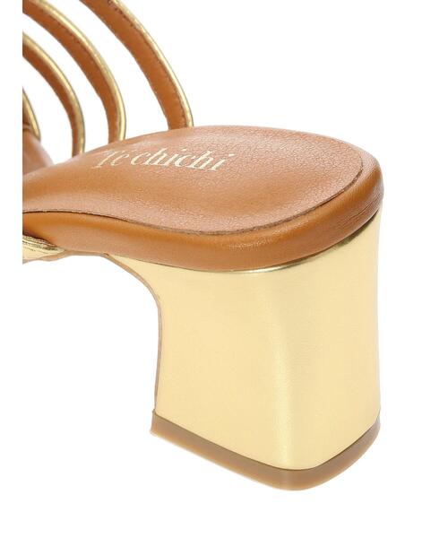 Te chichi（テチチ）の「ケージサンダル（サンダル・レディース・オフホワイト/ブラック/ゴールド・37/38）」の14枚目の写真