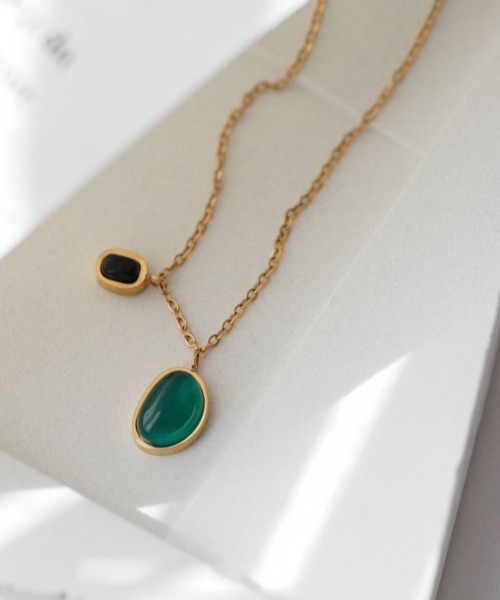 Coo+i（クーイ）の「瑪瑙ステンレスチェーンアンクレット（アンクレット・レディース・ゴールド・FREE）」の4枚目の写真