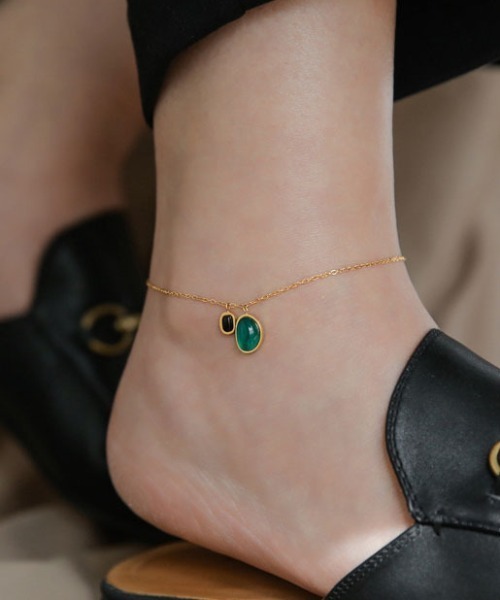 Coo+i（クーイ）の「瑪瑙ステンレスチェーンアンクレット（アンクレット・レディース・ゴールド・FREE）」の10枚目の写真