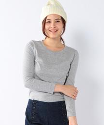 coen | カラーネップクルーネックカットソー(Tシャツ/カットソー)