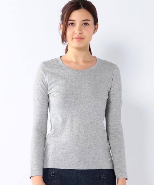 coen（コーエン）の「カラーネップクルーネックカットソー（Tシャツ/カットソー・レディース・グレー/ネイビー・MEDIUM/LARGE）」の10枚目の写真